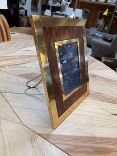 Vintage Wood and Brass Picture Frame - 4800494