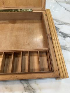 Vintage Wooden Desktop Organizer Box - 4639284