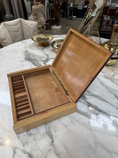 Vintage Wooden Desktop Organizer Box - 4639291