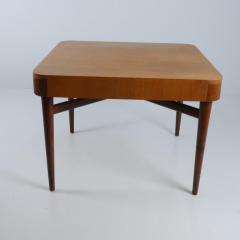 Vintage Wooden Game Card Table Attr to Carin Bryggman Finland 1950s - 4308038