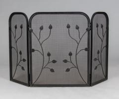 Vintage Wrought Iron Folding Fireplace Screen - 3940598