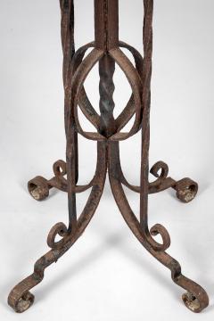 Vintage Wrought Iron Tile Top Table - 3086763