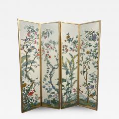 Vintage Zuber Decor Chinois 4 Panel Screen - 4061947