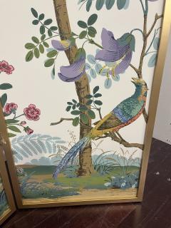 Vintage Zuber Decor Chinois 4 Panel Screen - 4347872