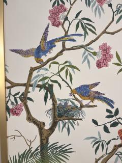 Vintage Zuber Decor Chinois 4 Panel Screen - 4347880