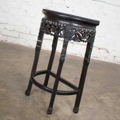 Vintage asian half moon console table side table demilune table or stand - 1668577