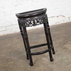Vintage asian half moon console table side table demilune table or stand - 1668597