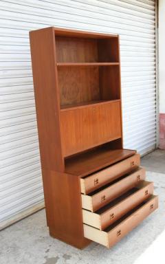 Vintage cabinet with drawers and writing desk - 4107441