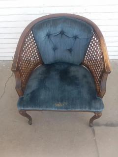 Vintage cane Round back Arm Chairs - 4003191