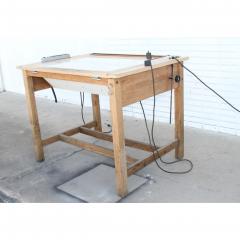 Vintage drafting table with light - 3511944