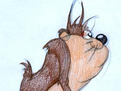 Virgil Ross Tasmanian Devil and Daffy Duck  - 4786669