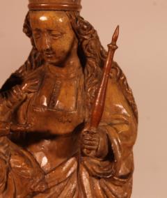 Virgin And Child In Walnut 17th Century From France - 3865885