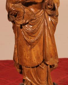 Virgin And Child In Walnut 17th Century From France - 3865887