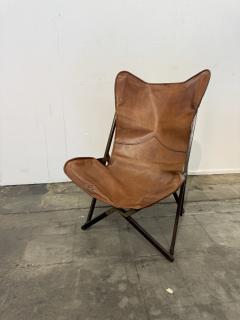 Vittoriano Vigano Italian Tripolina Folding Safari Chair Attributed to Vittoriano Vigan 1960s - 4591032