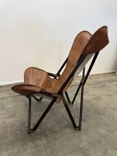 Vittoriano Vigano Italian Tripolina Folding Safari Chair Attributed to Vittoriano Vigan 1960s - 4591033