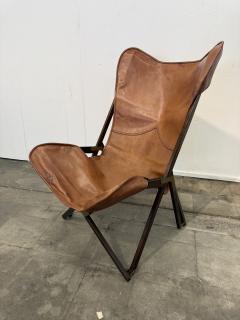 Vittoriano Vigano Italian Tripolina Folding Safari Chair Attributed to Vittoriano Vigan 1960s - 4591035