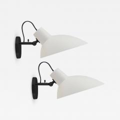 Vittoriano Vigano Pair of Vittoriano Vigan VV Cinquanta Sconces in White and Black - 617286