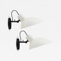 Vittoriano Vigano Pair of Vittoriano Vigan VV Cinquanta Sconces in White for Astep - 3671300