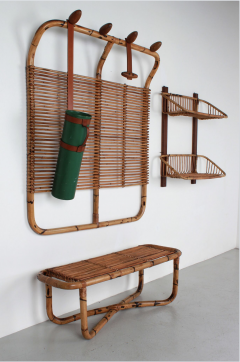 Vittorio Bonacina Bamboo Coat Rack Bench and Shelf by Vittorio Bonacina - 259512