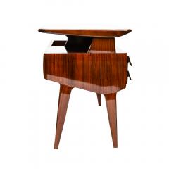 Vittorio Dassi 1950s Modernist Writing Desk In Polished Mahogany Italian Design Vittorio Dassi - 1682480