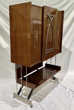 Vittorio Dassi Mobilificio Dassi Dassi 1960s Vittorio Dassi Italian Bar Cabinet with Drop Down Table and Pull Out Sides - 2912386