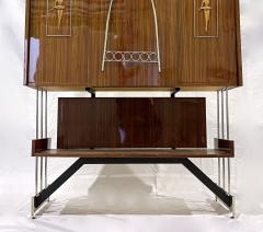 Vittorio Dassi Mobilificio Dassi Dassi 1960s Vittorio Dassi Italian Bar Cabinet with Drop Down Table and Pull Out Sides - 2912390