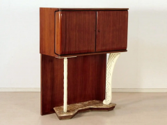 Vittorio Dassi Mobilificio Dassi Dassi Italian Mid Century Mahogany Bar Cabinet Vittorio Dassi Style 1950s - 2602266