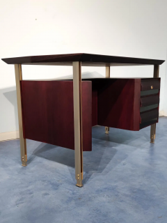 Vittorio Dassi Mobilificio Dassi Dassi Italian Mid Century Modern Executive Desk by Vittorio Dassi 1960s - 2601364