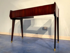 Vittorio Dassi Mobilificio Dassi Dassi Italian Mid Century Modern Teak Petite Desk Designed by Vittorio Dassi 1950s - 2601078