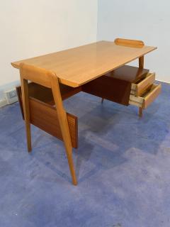 Vittorio Dassi Mobilificio Dassi Dassi Italian Mid Century Modern desk and chair designed by Vittorio Dassi in 1950s - 3705136