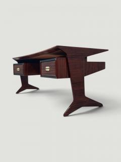 Vittorio Dassi Mobilificio Dassi Dassi Italian Mid Century Presidential Executive Desk designed by Vittorio Dassi 1950s - 4625449