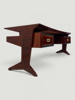Vittorio Dassi Mobilificio Dassi Dassi Italian Mid Century Presidential Executive Desk designed by Vittorio Dassi 1950s - 4625451