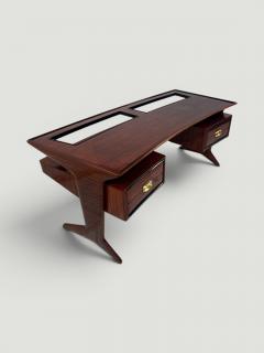 Vittorio Dassi Mobilificio Dassi Dassi Italian Mid Century Presidential Executive Desk designed by Vittorio Dassi 1950s - 4625454
