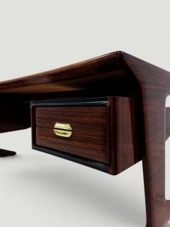 Vittorio Dassi Mobilificio Dassi Dassi Italian Mid Century Presidential Executive Desk designed by Vittorio Dassi 1950s - 4625455