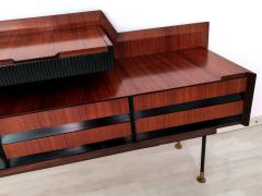 Vittorio Dassi Mobilificio Dassi Dassi Italian Mid Century Teak Wood Sideboard with Drawers by Vittorio Dassi 1950s - 2656782