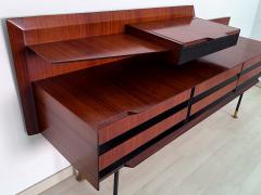 Vittorio Dassi Mobilificio Dassi Dassi Italian Mid Century Teak Wood Sideboard with Drawers by Vittorio Dassi 1950s - 2656784