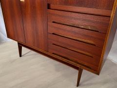 Vittorio Dassi Mobilificio Dassi Dassi Italian Mid Century Teak Wood Sideboard with Secretaire by Vittorio Dassi 1950s - 2656947