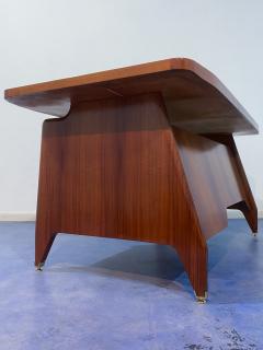 Vittorio Dassi Mobilificio Dassi Dassi Italian Mid Century Teakwood Executive Desk by Vittorio Dassi 1950s - 3745422