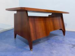 Vittorio Dassi Mobilificio Dassi Dassi Italian Mid Century Teakwood Executive Desk by Vittorio Dassi 1950s - 3745423