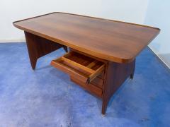 Vittorio Dassi Mobilificio Dassi Dassi Italian Mid Century Teakwood Executive Desk by Vittorio Dassi 1950s - 3745426