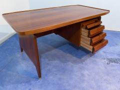 Vittorio Dassi Mobilificio Dassi Dassi Italian Mid Century Teakwood Executive Desk by Vittorio Dassi 1950s - 3745429