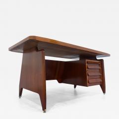 Vittorio Dassi Mobilificio Dassi Dassi Italian Mid Century Teakwood Executive Desk by Vittorio Dassi 1950s - 3746133