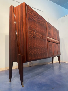 Vittorio Dassi Mobilificio Dassi Dassi Italian Mid Century Walnut Tall Sideboad by Vittorio Dassi 1950s - 2603041