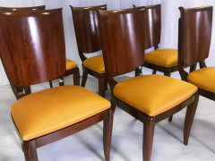 Vittorio Dassi Mobilificio Dassi Dassi Italian Mid Century Yellow Dining Chairs by Vittorio Dassi Set of Six 1950s - 2601806