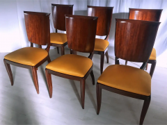 Vittorio Dassi Mobilificio Dassi Dassi Italian Mid Century Yellow Dining Chairs by Vittorio Dassi Set of Six 1950s - 2601810