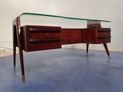 Vittorio Dassi Mobilificio Dassi Dassi Italian Midcentury Executive Desk by Vittorio Dassi 1950s - 2900853