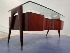 Vittorio Dassi Mobilificio Dassi Dassi Italian Midcentury Executive Desk by Vittorio Dassi 1950s - 2900861