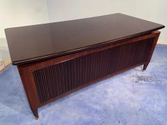 Vittorio Dassi Mobilificio Dassi Dassi Italian Midcentury Executive Walnut Desk and Chair by Dassi 1950s - 2748089