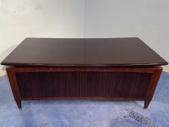 Vittorio Dassi Mobilificio Dassi Dassi Italian Midcentury Executive Walnut Desk and Chair by Dassi 1950s - 2748090