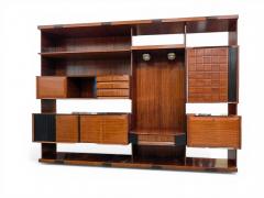 Vittorio Dassi Mobilificio Dassi Dassi Italian Midcentury Modular Wall Unit or Sideboard designed by Dassi 1960s - 4620398